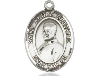 Sterling Silver Saint Andre Bessette Medal Catholic Jewelry Engraved Catholic Saint Jewelry