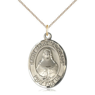 14kt Gold Filled Saint Mary Mackillop Medal Catholic Jewelry Engraved Catholic Saint Jewelry