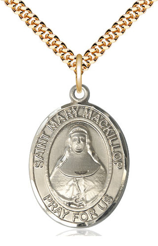 14kt Gold Filled Saint Mary Mackillop Medal Catholic Jewelry Engraved Catholic Saint Jewelry