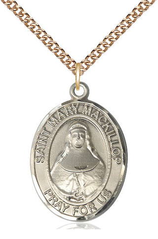 14kt Gold Filled Saint Mary Mackillop Medal Catholic Jewelry Engraved Catholic Saint Jewelry