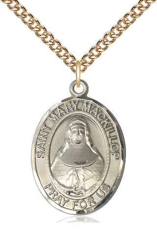 14kt Gold Filled Saint Mary Mackillop Medal Catholic Jewelry Engraved Catholic Saint Jewelry