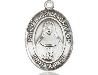Sterling Silver Saint Mary Mackillop Medal Catholic Jewelry Engraved Catholic Saint Jewelry