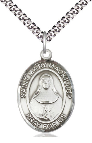 Sterling Silver Saint Mary Mackillop Medal Catholic Jewelry Engraved Catholic Saint Jewelry