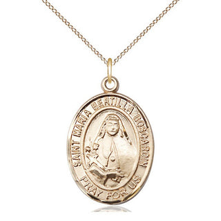 14kt Gold Filled Saint Maria Bertilla Boscardin Medal Catholic Jewelry Engraved Catholic Saint Jewelry