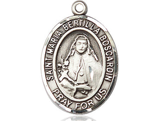 Pewter Saint Maria Bertilla Boscardin Medal Engraved Catholic Saint Jewelry