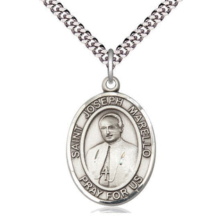 Pewter Saint Joseph Marello Medal Catholic Jewelry Engraved Catholic Saint Jewelry