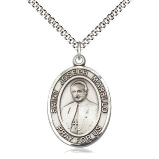 Pewter Saint Joseph Marello Medal Catholic Jewelry Engraved Catholic Saint Jewelry