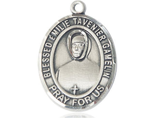 Sterling Silver Blessed Emilie Tavernier Gamelin Medal Engraved Catholic Saint Jewelry