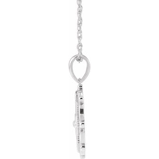 Sterling Silver Sacred Heart 18" Necklace