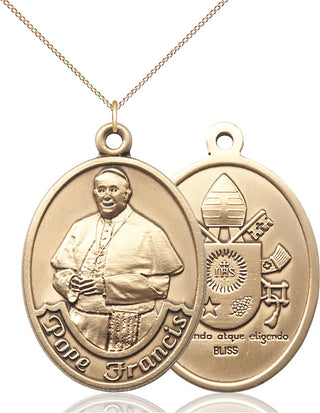 14kt Gold Pope Francis Medal