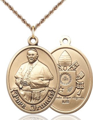 14kt Gold Pope Francis Medal