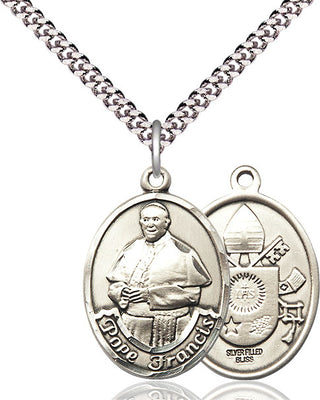 Pewter Pope Francis Medal Catholic Jewelry