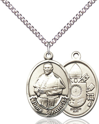 Sterling Silver Pope Francis Medal Catholic Jewelry