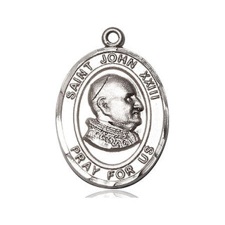 Pewter Saint John Xxiii Medal Engraved Catholic Saint Jewelry