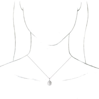 Platinum Meditation Buddha 16-18" Necklace	