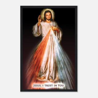 'Jesus, I Trust in You' Divine Mercy Framed Print - view 22