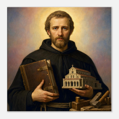 St. Benedict Biscop - Devotional Canvas