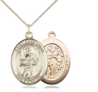 14kt Gold Saint Sebastian Baseball Medal