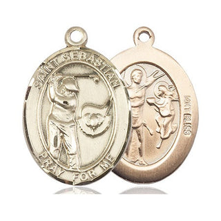 14kt Gold Saint Sebastian Golf Medal