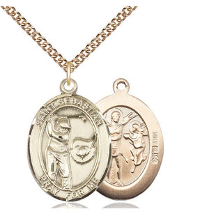 14kt Gold Saint Sebastian Golf Medal