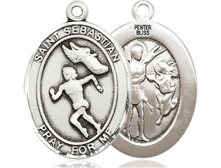 Pewter Saint Sebastian Track and Field Medal