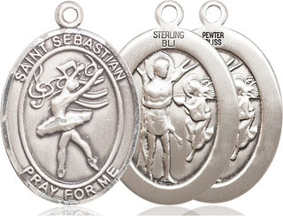 Pewter Saint Sebastian Dance Medal