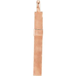 14K Rose Posh Mommy Cross Dangle