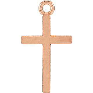 14K Rose Posh Mommy Cross Dangle