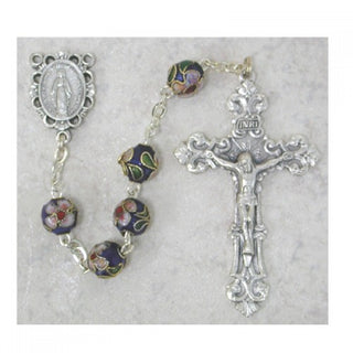 7MM Blue Real Cloisonne Rosary