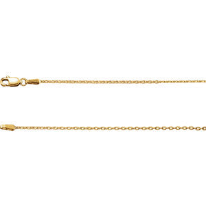 24-inch Cable Chain with Lobster Clasp - 14K Yellow Gold