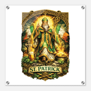 St. Patrick Acrylic Wall Plaque - view 2