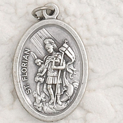 25-Pack - St Florian Oxidized Pendant