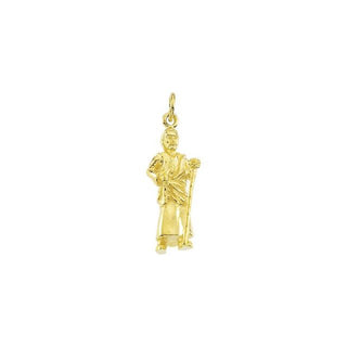 14K Yellow 18.5x7.5 mm Nativity Saint Joseph Pendant  