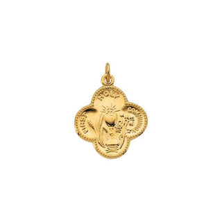 14K Yellow 18 mm First Holy Communion Medal