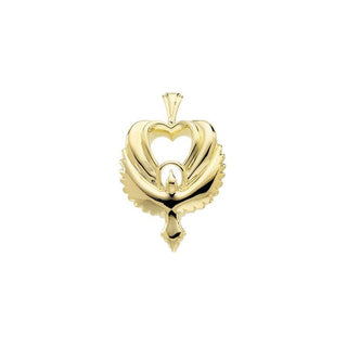 14K Yellow 30x20 mm Holy Spirit Dove Pendant
