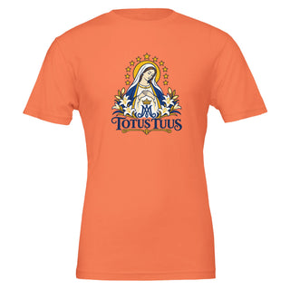 Totus Tuus Navy and Gold T-Shirt - view 3