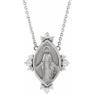 Platinum 1/5 CTW Natural Diamond Miraculous 18" Necklace