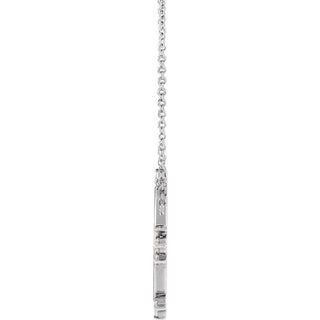 14K White 1/5 CTW Natural Diamond Miraculous 16" Necklace