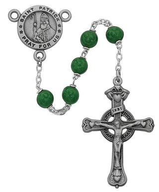 Green Shamrock Saint Patrick Rosary