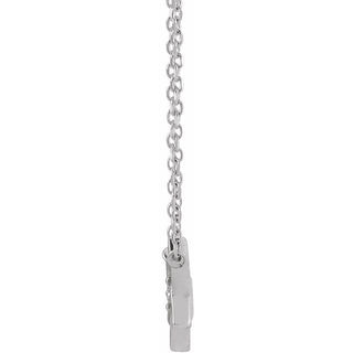 Sterling Silver .03 CT Natural Diamond Star of David 18" Necklace