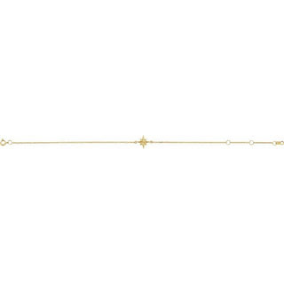14K Yellow Star 6 1/2-7 1/2" Bracelet