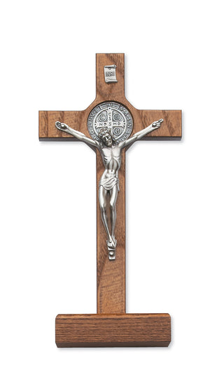  Walnut Stand Saint Bend Crucifix