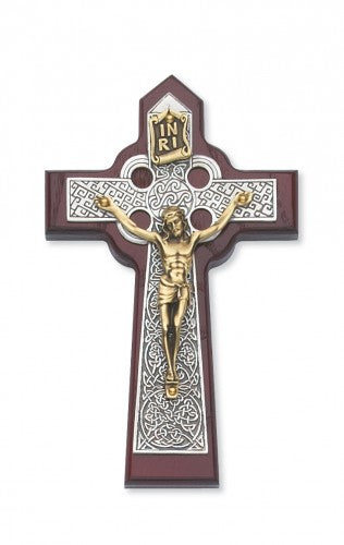 5 3/4" Cherry Celtic Crucifix