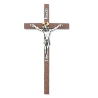  Walnut Crucifix With Halo
