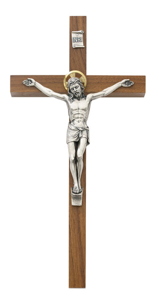  Walnut Crucifix With Halo