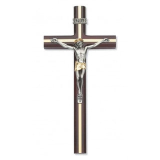10-inch Cherry Crucifix Gold Inlay
