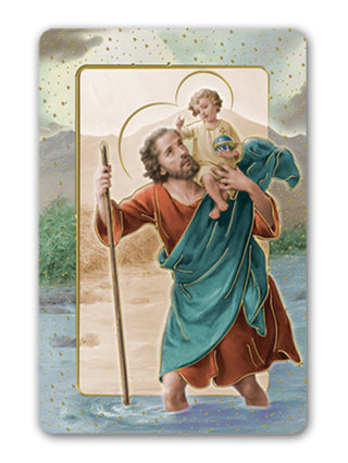 St. Christopher Mutidimensional/ Easel Magnet 5-Pack