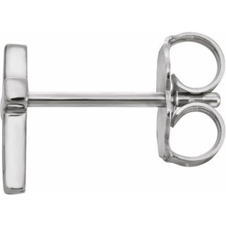 Sterling Silver 7.5 mm Cross Single Earring