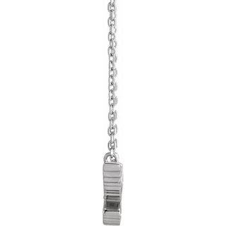 14K White .05 CTW Natural Diamond Petite Holy Spirit 18" Necklace