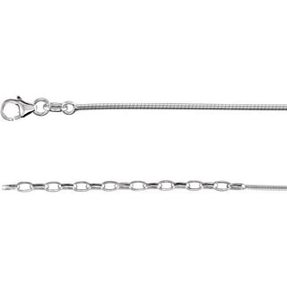 1.5 mm Round Omega Chain 